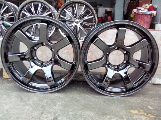 แม็กใหม่ขอบ18/6/139.7กว้าง8.5สีแบล็กโคลมดำงานไตหวันขาย1คู่5000