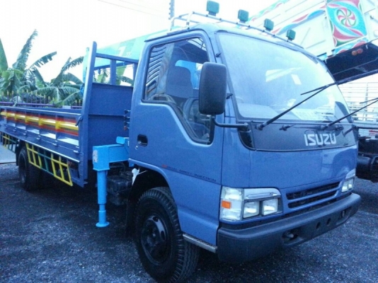 รถอีซูซุ 6 ล้อ ติดเครน 3 ตัน.  NQR  120 แรงม้า.  ปี 43  ( ฝาขาว )   สนใจติดต่อ 081 - 6079515