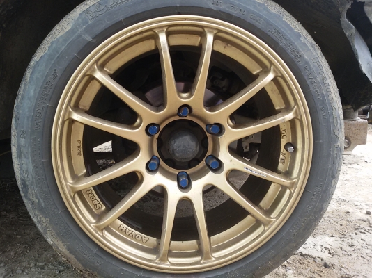 ขายล้อแม็ก RZ1 ขอบ17 6รู หน้า 8 ครึ่ง-หลัง 9 ครึ่ง แม็กไม่เคยซ่อม ไม่คด ไม่ดุ้ง