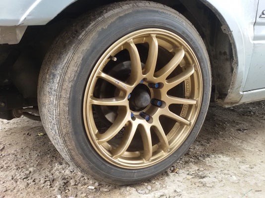 ขายล้อแม็ก RZ1 ขอบ17 6รู หน้า 8 ครึ่ง-หลัง 9 ครึ่ง แม็กไม่เคยซ่อม ไม่คด ไม่ดุ้ง