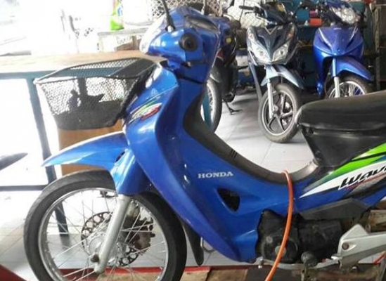 สตาร์ทมือ wave125s น้ำเงินดำ กท533