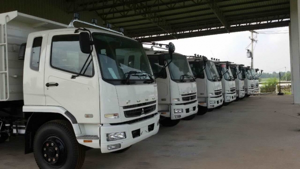 ขายดาวน์รถบรรทุก 10 ดัมพ์เดี่ยว 2 เพลา ยี่ห้อ มิตซูบิชิ ยูโรทรี FN62FM1 RDH1 240 แรงม้าปี 2557