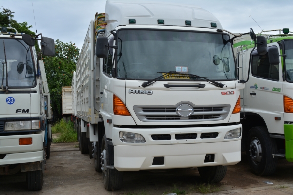 ลดกระหน่ำราคาสิ้นปี!!!!!  HINO MEGA GY 380 hp 2 คานหน้า กระบะเหล็กไม่ดั้ม + ลูกพ่วง 3 คาน ส่งจัดไฟแนนซ์ได้