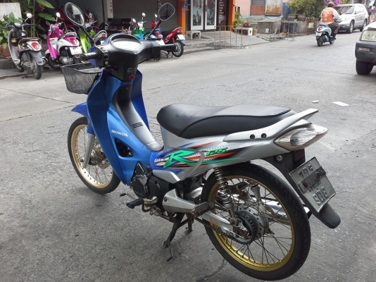 Wave 125 r ปี 50 กุญแจใหญ่ สีน้ำเงิน เทา รถบ้าน สวย เครื่องเดิมๆ มี