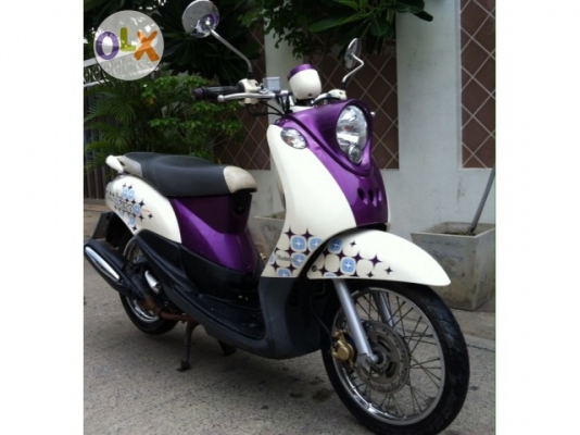 Yamaha Fino สีม่วง ขาว เกย์แยก สีสวย เครื่องดี ปี 2012
