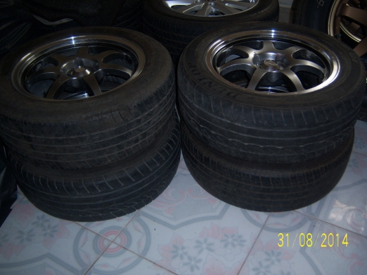 แม็กขอบ 16 4รู100 พร้อมยาง