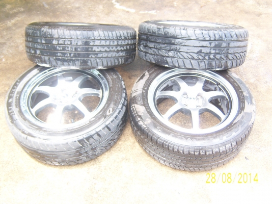 แม็กขอบ 16 4รู100 พร้อมยาง