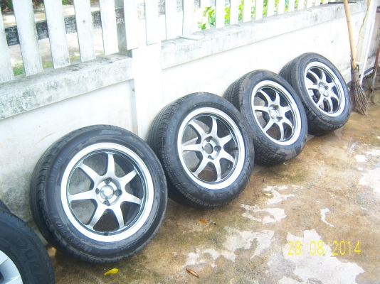 แม็กขอบ 16 4รู100 พร้อมยาง