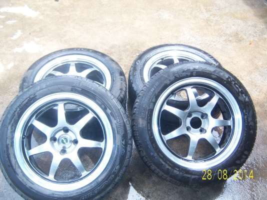 แม็กขอบ 16 4รู100 พร้อมยาง