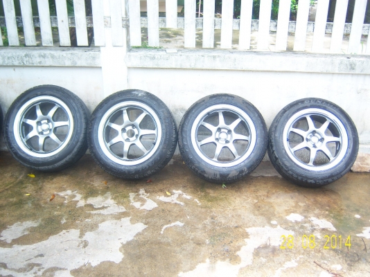 แม็กขอบ 16 4รู100 พร้อมยาง