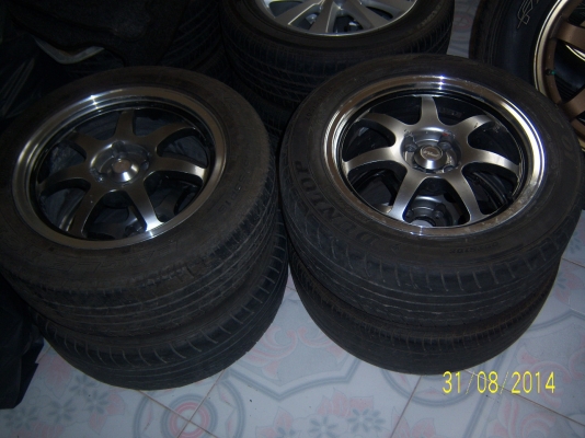 แม็กขอบ 16 4รู100 พร้อมยาง