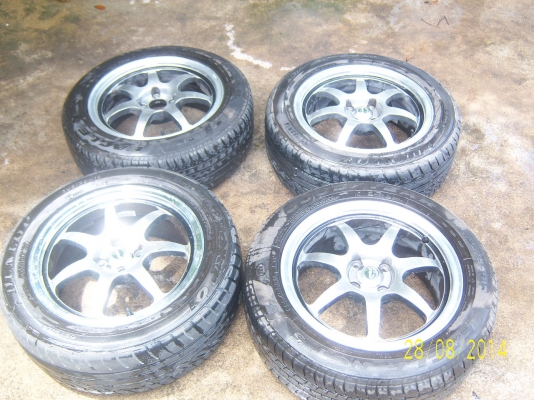 แม็กขอบ 16 4รู100 พร้อมยาง