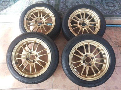 ขายล้อER30 ขอบ15 4 รู100 ออฟ 38 สีทอง