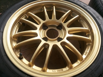 ขายล้อER30 ขอบ15 4 รู100 ออฟ 38 สีทอง