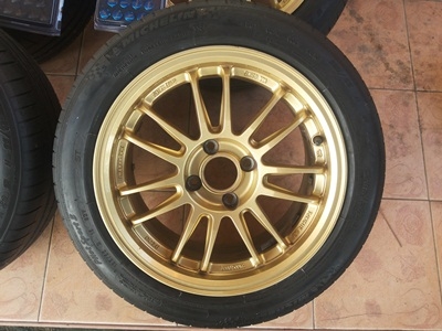 ขายล้อER30 ขอบ15 4 รู100 ออฟ 38 สีทอง