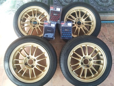 ขายล้อER30 ขอบ15 4 รู100 ออฟ 38 สีทอง