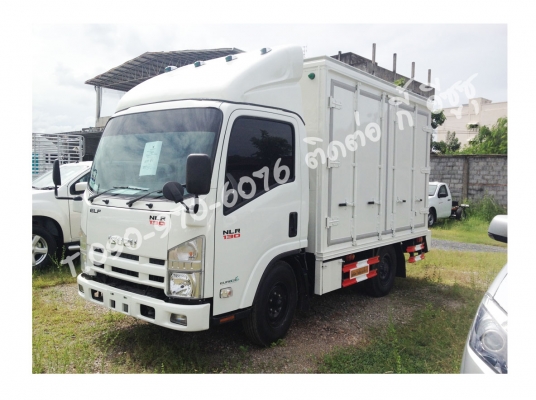 รถบรรทุก ISUZU NLR130แรง ติดลิฟท้ายเหล็ก