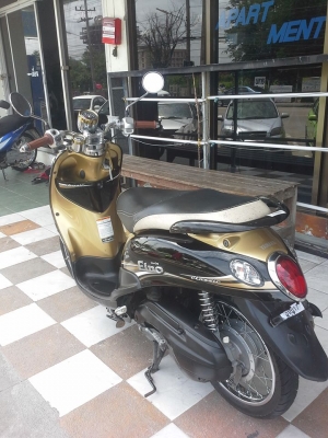 Yamaha Fino สีดำ น้ำตาล ลายคลาสสิค รถสวย คุณภาพดี พร้อมใช้ Yamaha Fino สีดำ น้ำตาล ลายคลาสสิค รถสวย คุณภาพดี พร้อมใช้