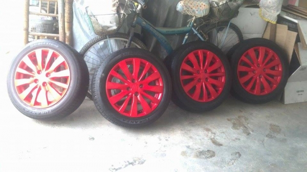 แม็ก 16 ขนาด 4 รู 100 พร้อมยางดีปี 13 ราคา 6900 แม็ก 16 ขนาด 4 รู 100 พร้อมยางดีปี 13 ราคา 6900