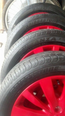 แม็ก 16 ขนาด 4 รู 100 พร้อมยางดีปี 13 ราคา 6900 แม็ก 16 ขนาด 4 รู 100 พร้อมยางดีปี 13 ราคา 6900