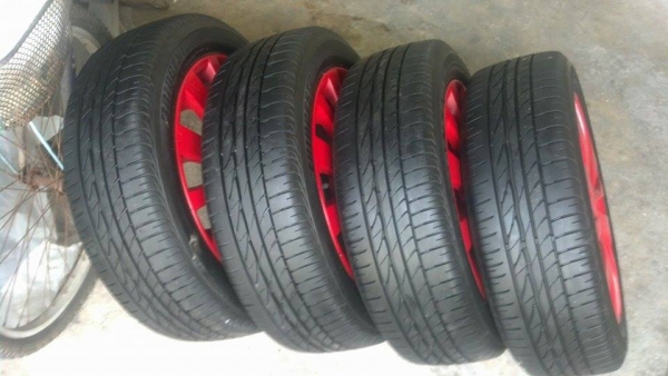 แม็ก 16 ขนาด 4 รู 100 พร้อมยางดีปี 13 ราคา 6900 แม็ก 16 ขนาด 4 รู 100 พร้อมยางดีปี 13 ราคา 6900