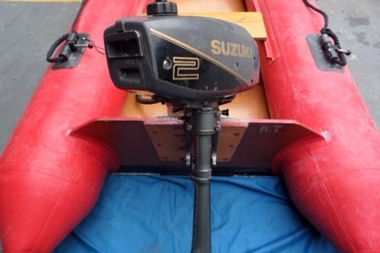 ขาย เรือยางพร้อมเครื่อง SUZUKI 2 แรง เก่าญี่ปุ่น ราคา 17,500