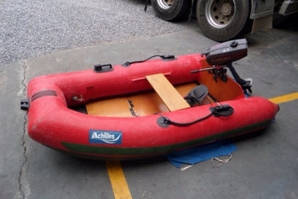 ขาย เรือยางพร้อมเครื่อง SUZUKI 2 แรง เก่าญี่ปุ่น ราคา 17,500