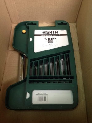 ประแจแหวนฟรีข้าง-ปากตายข้าง sata 8 ตัวชุด ประแจแหวนฟรีข้าง-ปากตายข้าง sata 8 ตัวชุด