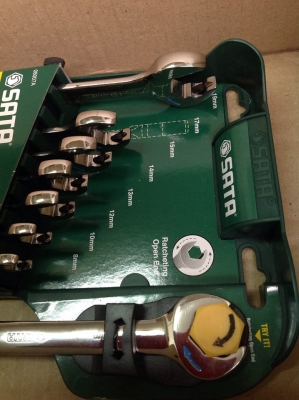 ประแจแหวนฟรีข้าง-ปากตายข้าง sata 8 ตัวชุด ประแจแหวนฟรีข้าง-ปากตายข้าง sata 8 ตัวชุด