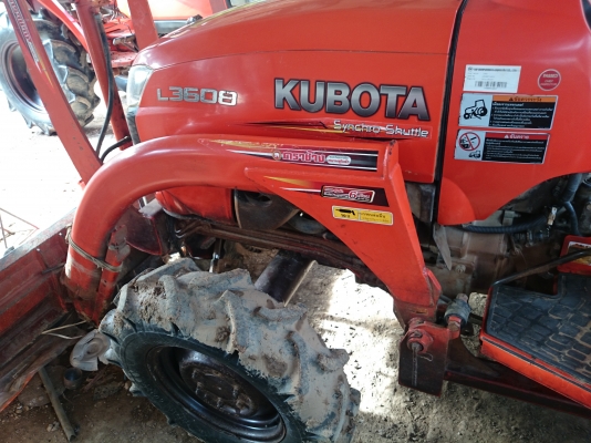 ขายคูโบต้า L 36 พร้อมอุปกร์ผานดันหน้า และโรตารี่ ชั่วโมงการทำงาน 1400 ชั่วโมง ขายคูโบต้า L 36 พร้อมอุปกร์ผานดันหน้า และโรตารี่ ชั่วโมงการทำงาน 1400 ชั่วโมง