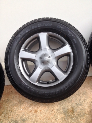 ล้อแม็ก isuzu all new vcross รมดำ ออลนีล พร้อมยาง 255-65-17 ปี 14