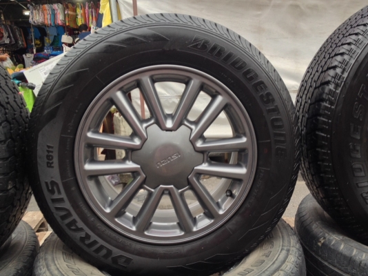 ล้อ แม็ก isuzu all new x series รมดำ ถอดป้ายแดง พร้อมยาง 215-65-16