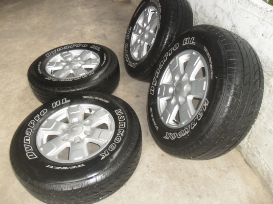 ล้อแม็ก 16นิ้ว 6รู ฟอด พร้อมยาง สวยๆ 4 ล้อ ราคา 6900 บาท