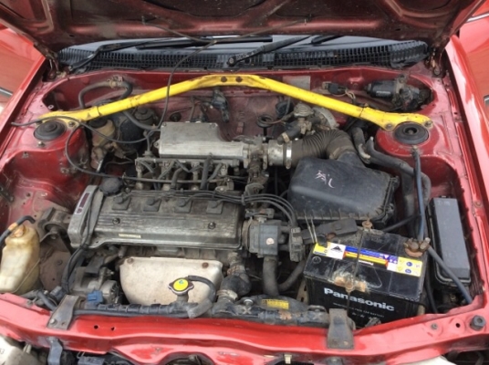 ขายรถโตโยต้า โคโรน่า ปี 89 เครื่อง4A 1.6 หัวฉีด เกียร์ธรรมดา ติดแก๊ส LPG  เพาเวอร์ ภายในเบาะหนัง วิทยุ cd  ตัวถังสีเต็มเงา มีริ้วรอยการใช้งาน ยางดี เครื่องดี รถขับดีครับ