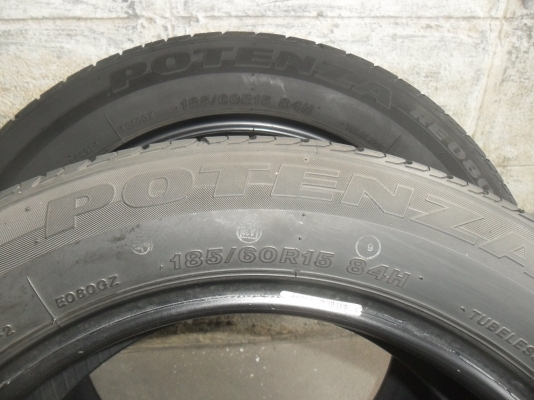 ยาง BRIDGESTONE 185/60R15ปี10 สวยๆ 4 เส้น ราคา 1700 บาท