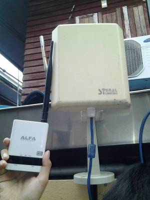 wifi outdoor + Router แชร์ในบ้านใช้เน็ตเดือนละ 100 บาท