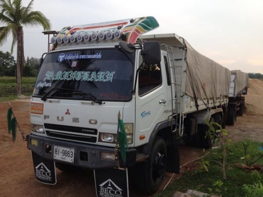 ขายรถสิบล้อพ่วง สภาพดี MITSUBISHI FUSO ราคา 2,000,000 บาท สนใจ 089-0819687 จิระเดช
