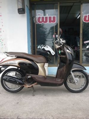 Honda Scoopy i ลายคลาสสิค สีดำ น้ำตาล รถอย่างสวย ประหยัดน้ำมัน Honda Scoopy i ลายคลาสสิค สีดำ น้ำตาล รถอย่างสวย ประหยัดน้ำมัน