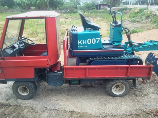 ขายรถบรรทุกเครื่องเกษร4*4ดั้มได้เลี้ยวเอวอ่อนพร้อมรถแบคโคKubota - 07