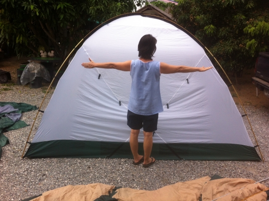 เต็นท์โดม Eureka ขนาด5-6คน สบายๆ เสาเป็นท่อนๆแบบสวมต่อกันกางง่าย