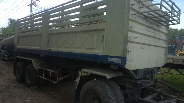 ลูกพ่วงดั้ม3คานแท้ของอู่ ST.เทรเลอร์ ปี*2551 สวย พื้นเรียบ ยาว 6.80 ม.