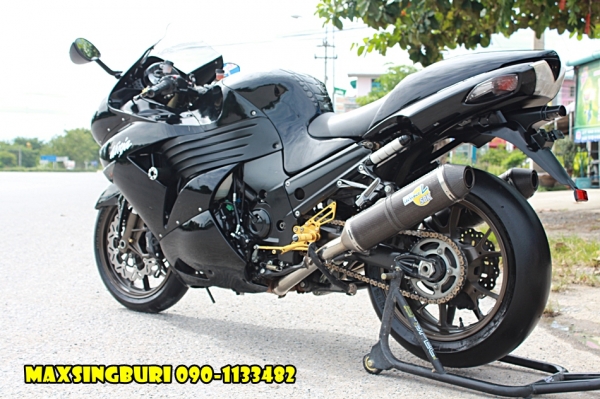 แม็กสิงห์บุรี//KAWASAKI ZX14 ปี2008 สภาพสวย ของแต่งเพียบ เสียสรรพาสมิตรแล้ว 279000 ด่วน