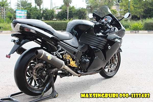แม็กสิงห์บุรี//KAWASAKI ZX14 ปี2008 สภาพสวย ของแต่งเพียบ เสียสรรพาสมิตรแล้ว 279000 ด่วน