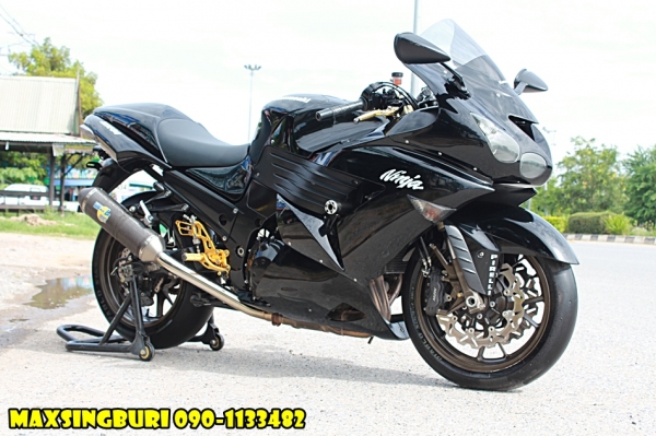 แม็กสิงห์บุรี//KAWASAKI ZX14 ปี2008 สภาพสวย ของแต่งเพียบ เสียสรรพาสมิตรแล้ว 279000 ด่วน