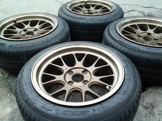 ล้อ BBS 15x8 et20 พร้อมยาง 185/55/15 ปี13 ดอกเต็ม หล่อๆล้นๆ วิ่งกันยาวๆ ชุดละ 12,500 บาท
