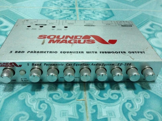 ปรีแอมป์ soundmagus 5แบน เสียงดีมากเก็บปุ่มได้ ขาย 1350 บาท