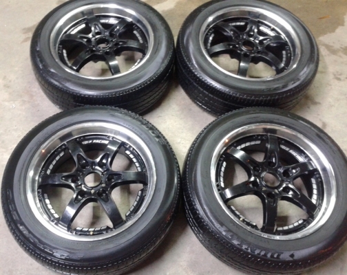 ล้อลาย,VOLK 18X8 6รู สภาพเดิมไม่เคยซ่อมพร้อมยาง 7,500