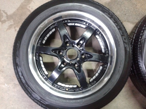 ล้อลาย,VOLK 18X8 6รู สภาพเดิมไม่เคยซ่อมพร้อมยาง 7,500