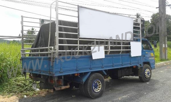 รถบรรทุก 6 ล้อ กระบะรั้ว ISUZU รุ่น NPR