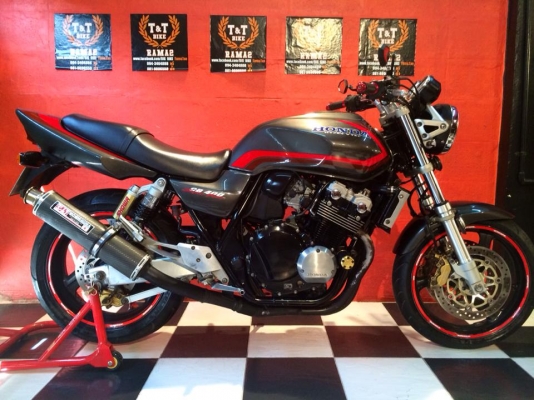 T&amp;T BIKE RAMA2ขาย HONDA CB400 V-TEC1 ปี2000 เทคเปิด ทุกเกียร์ ขี่สนุกๆ ท่อสูตร ระบบไฟสมบูรณ์ราคาพิเศษด่วน 79500